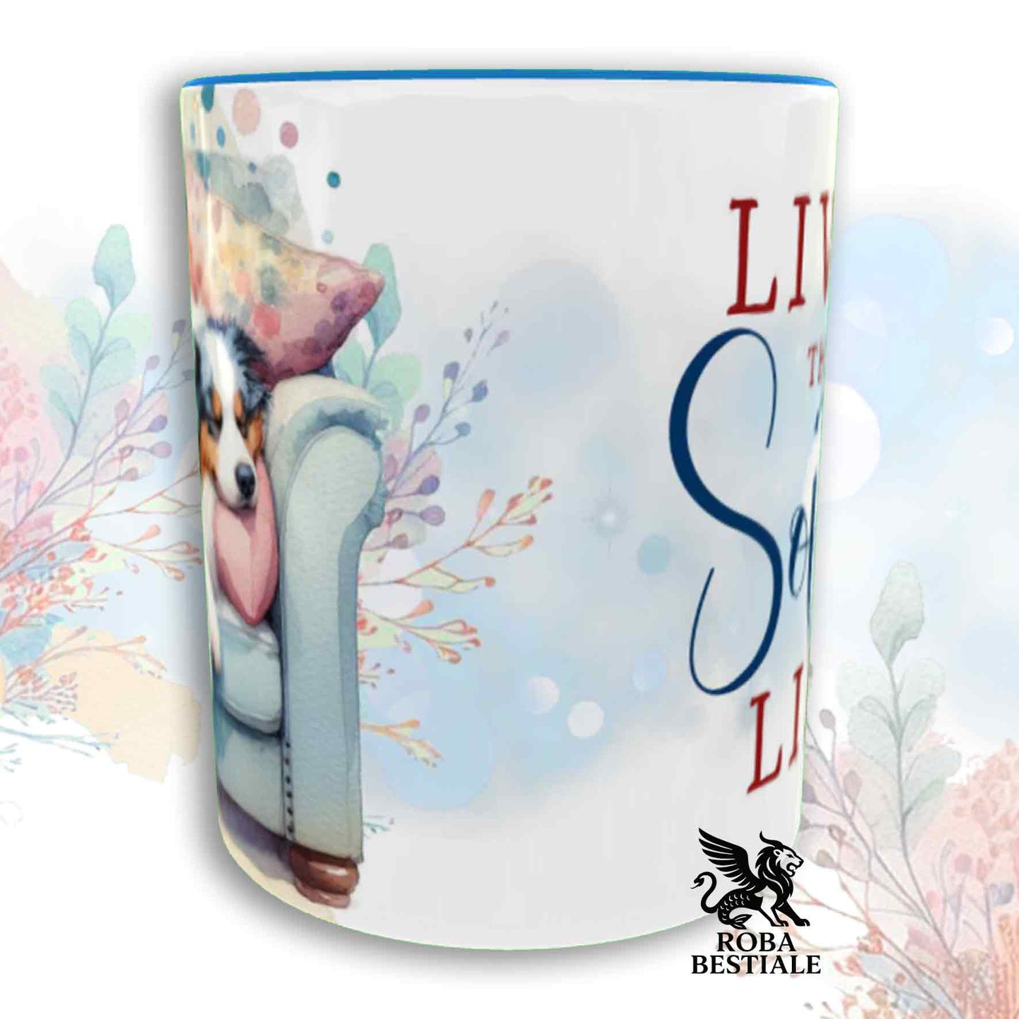 Tazza SOFT LIFE - AUSTRALIAN SHEPHERD Blue Merle - In Ceramica, colore a scelta - 330 ml
