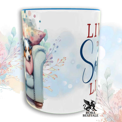 Tazza SOFT LIFE - AUSTRALIAN SHEPHERD Blue Merle - In Ceramica, colore a scelta - 330 ml