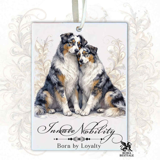 Profumatore NOBILITY - AUSTRALIAN SHEPHERD Blue Merle - In Feltro, con cordino - 7,5 x 10 cm