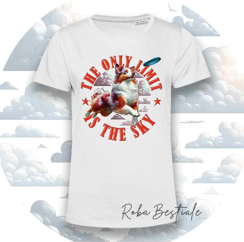 T-Shirt SKY LIMIT - AUSTRALIAN SHEPHERD Red Merle