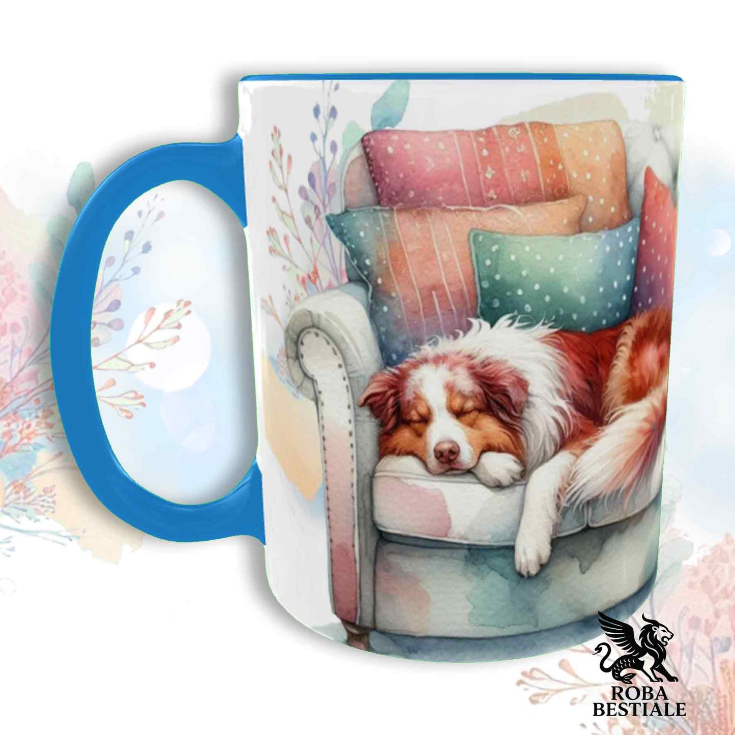 Tazza SOFT LIFE - AUSTRALIAN SHEPHERD Red Merle - In Ceramica, colore a scelta - 330 ml