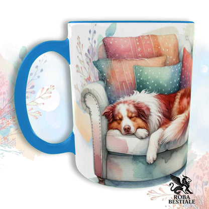 Tazza SOFT LIFE - AUSTRALIAN SHEPHERD Red Merle - In Ceramica, colore a scelta - 330 ml