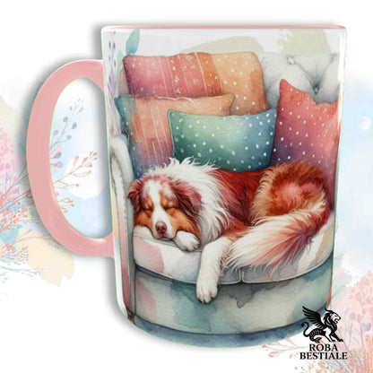 Tazza SOFT LIFE - AUSTRALIAN SHEPHERD Red Merle - In Ceramica, colore a scelta - 330 ml