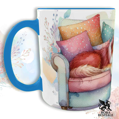 Tazza SOFT LIFE - AUSTRALIAN SHEPHERD Red Tricolor - In Ceramica, colore a scelta - 330 ml