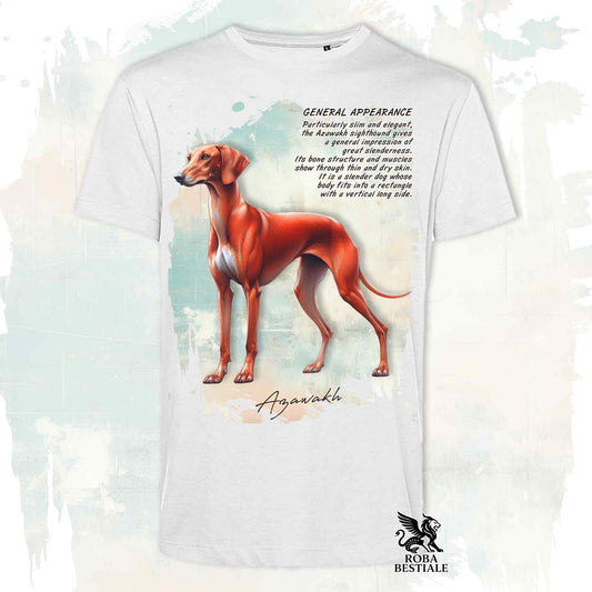 T-Shirt APPEARANCE - AZAWAKH - Bianca o Beige, da Uomo o da Donna - dalla XS alla 5XL