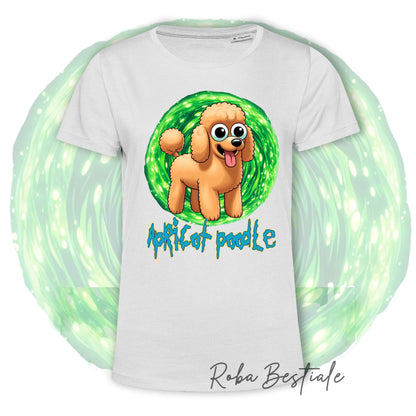 RICK &amp; MORTY T-Shirt - Apricot POODLE - White or Black - XS to 5XL