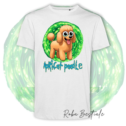 RICK &amp; MORTY T-Shirt - Apricot POODLE - White or Black - XS to 5XL