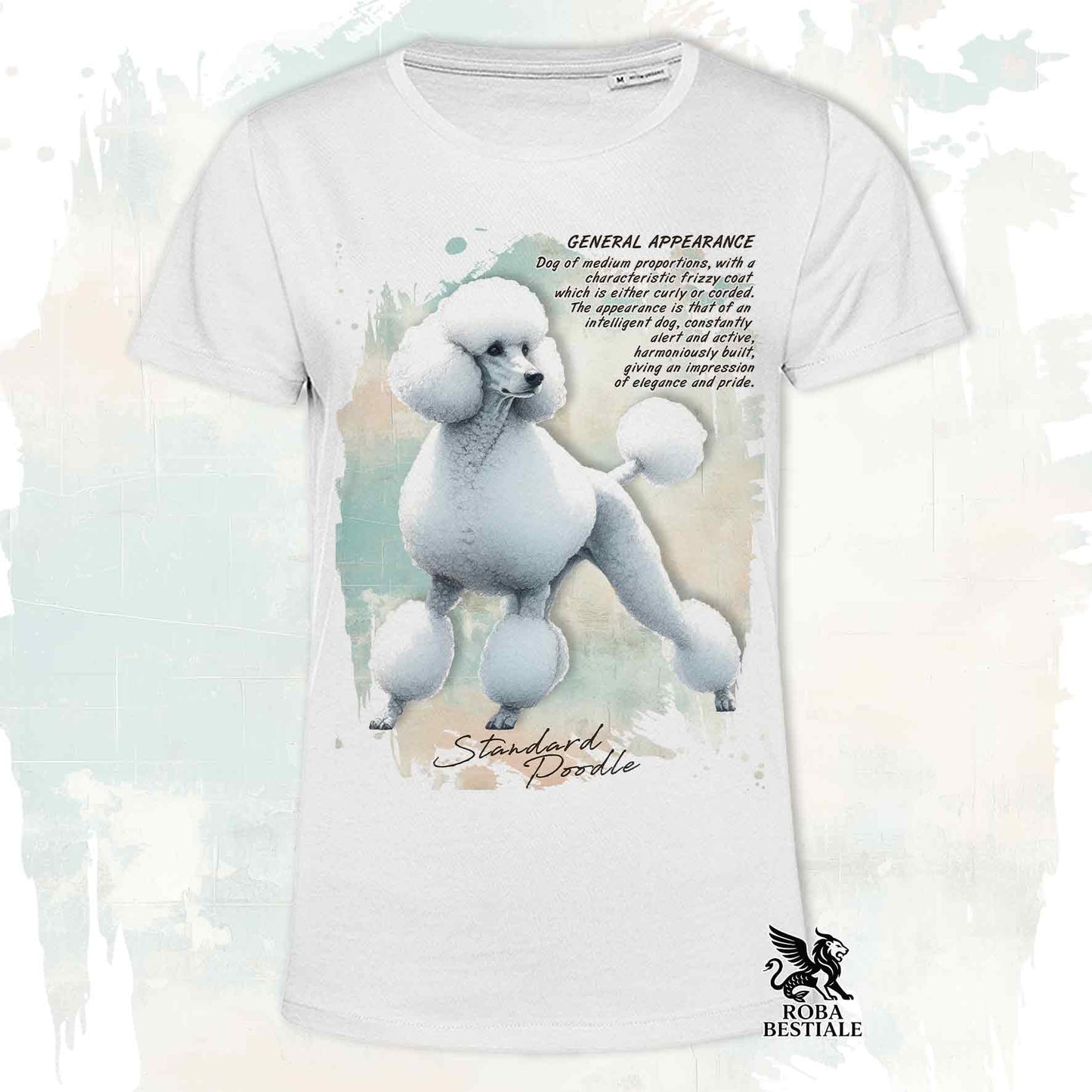 T-Shirt APPEARANCE - BARBONE Grande Mole Bianco - Bianca o Beige, da Uomo o da Donna - dalla XS alla 5XL