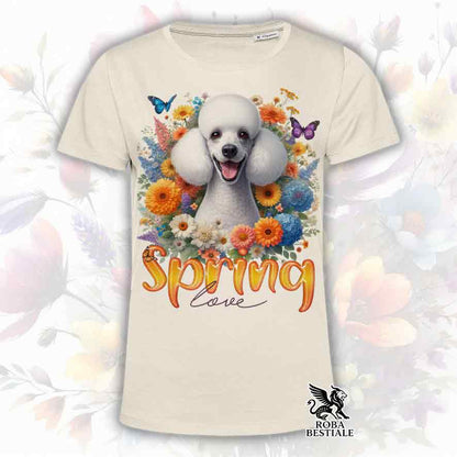 T-Shirt SPRING LOVE - BARBONE Grande Mole Bianco - Bianca o Beige, da Uomo o da Donna - dalla XS alla 5XL
