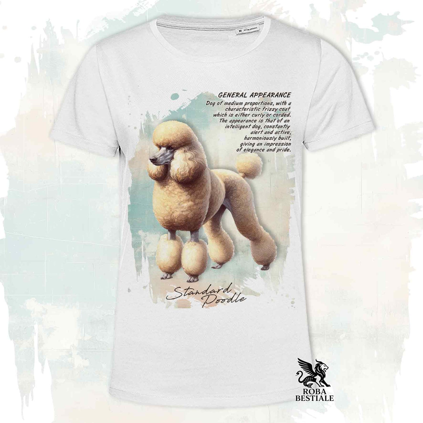 T-Shirt APPEARANCE - BARBONE Grande Mole Fulvo - Bianca o Beige, da Uomo o da Donna - dalla XS alla 5XL
