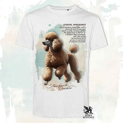 T-Shirt APPEARANCE - BARBONE Grande Mole Marrone - Bianca o Beige, da Uomo o da Donna - dalla XS alla 5XL