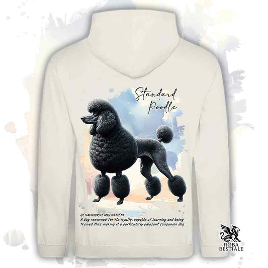 Felpa BEHAVIOR - BARBONE Grande Mole Nero - Con Cappuccio e Tasconi, diversi colori, Unisex - dalla XS alla 3XL
