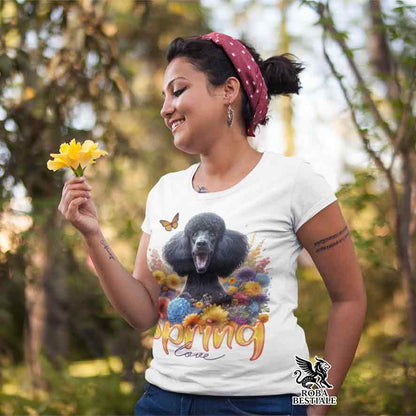 T-Shirt SPRING LOVE - BARBONE Grande Mole Nero - Bianca o Beige, da Uomo o da Donna - dalla XS alla 5XL