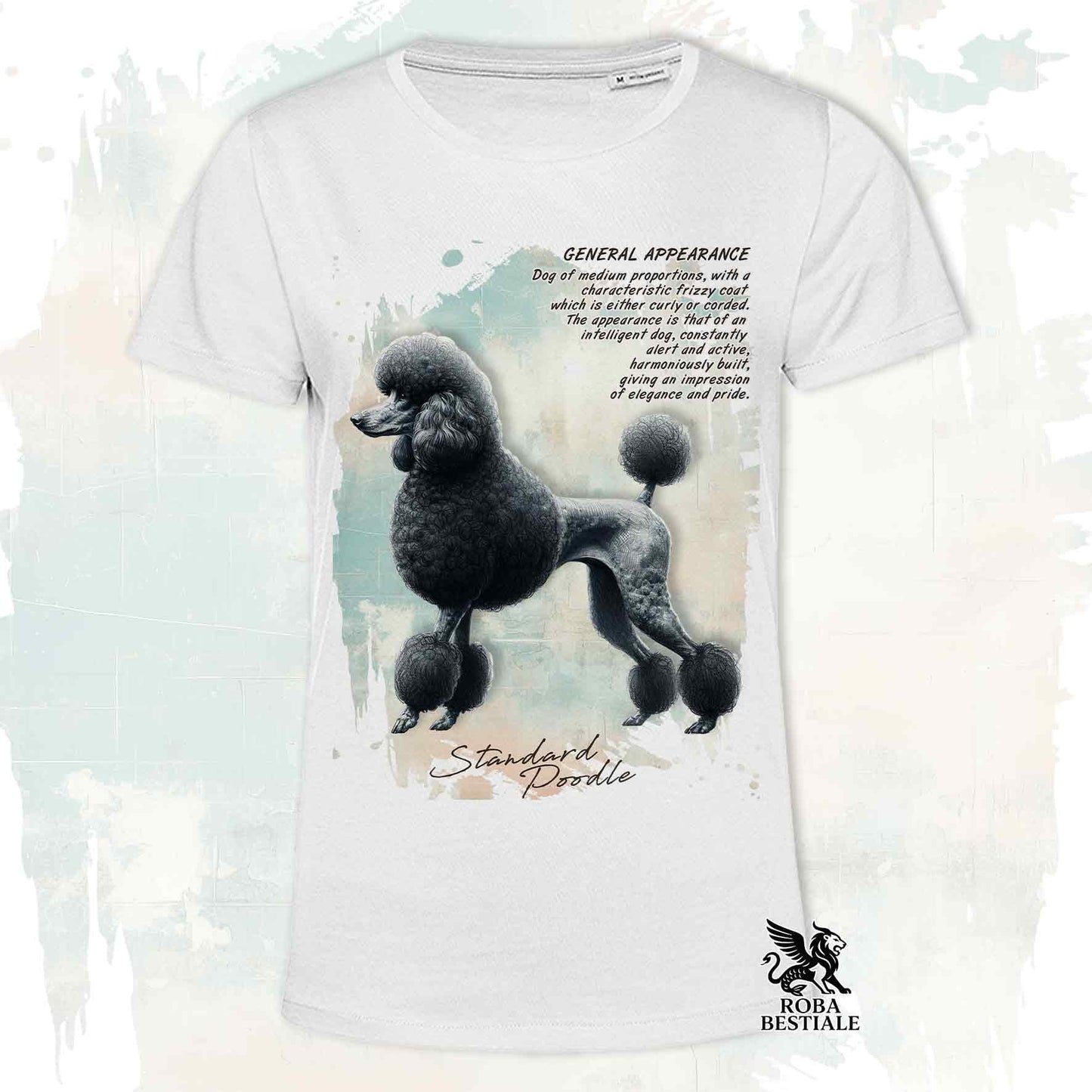 T-Shirt APPEARANCE - BARBONE Grande Mole Nero - Bianca o Beige, da Uomo o da Donna - dalla XS alla 5XL