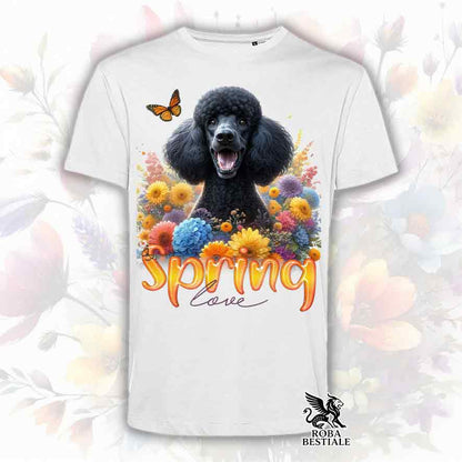 T-Shirt SPRING LOVE - BARBONE Grande Mole Nero - Bianca o Beige, da Uomo o da Donna - dalla XS alla 5XL