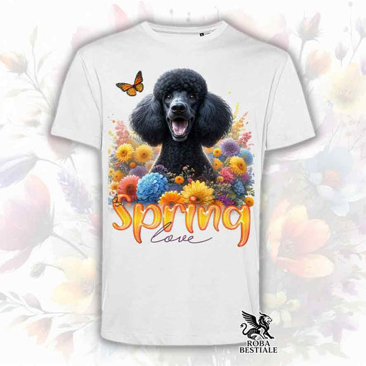 T-Shirt SPRING LOVE - BARBONE Grande Mole Nero - Bianca o Beige, da Uomo o da Donna - dalla XS alla 5XL