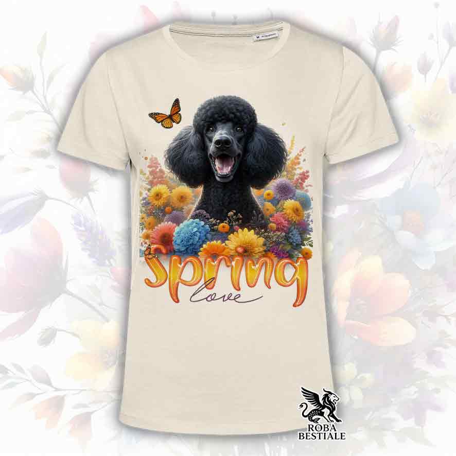 T-Shirt SPRING LOVE - BARBONE Grande Mole Nero - Bianca o Beige, da Uomo o da Donna - dalla XS alla 5XL