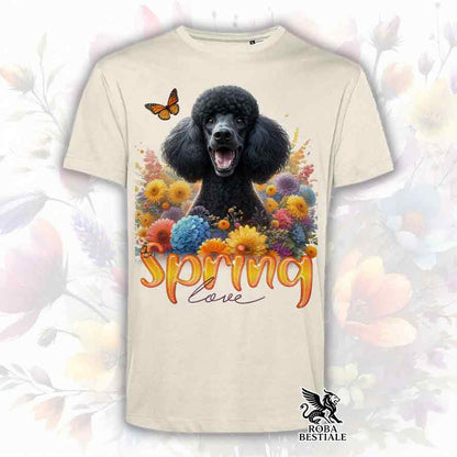 T-Shirt SPRING LOVE - BARBONE Grande Mole Nero - Bianca o Beige, da Uomo o da Donna - dalla XS alla 5XL