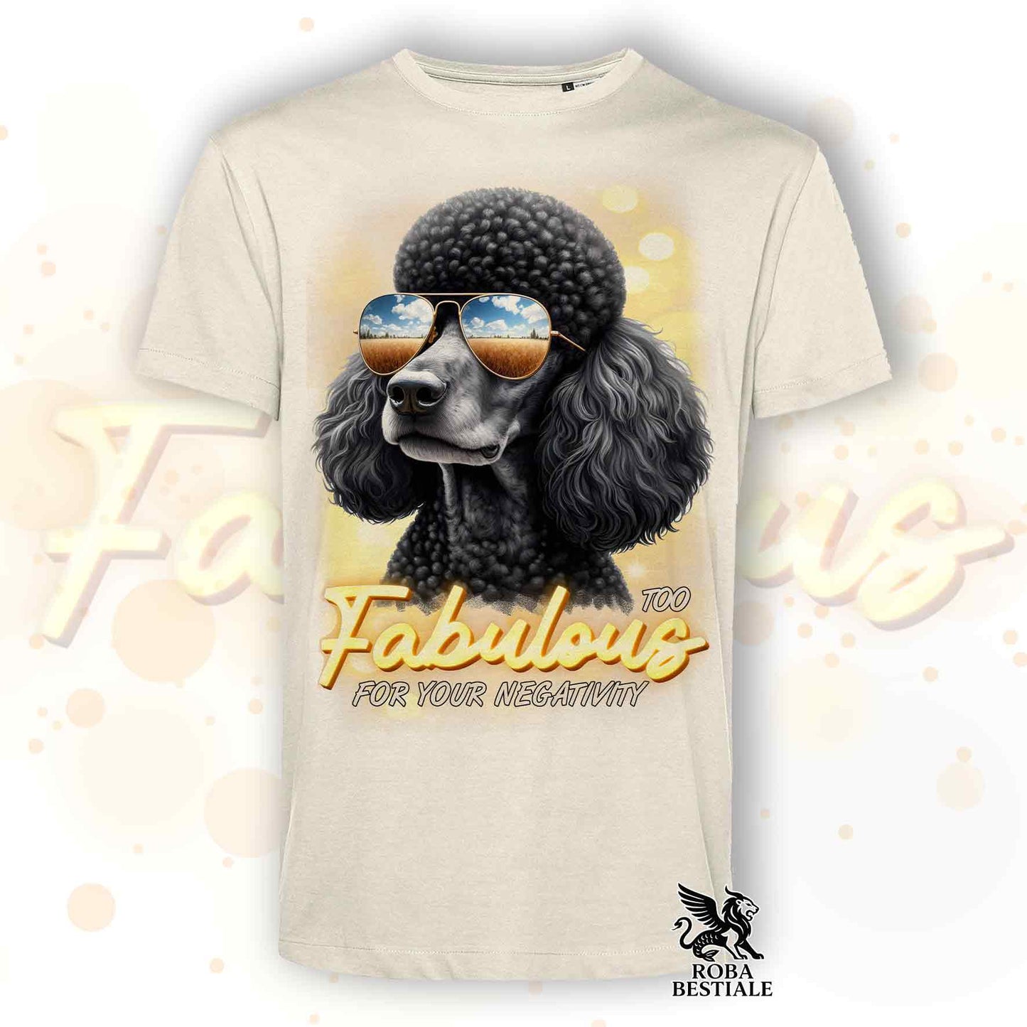 TOO FABULOUS T-Shirt - Big Black Mole POOD - White, Men or Women - XS to 5XL