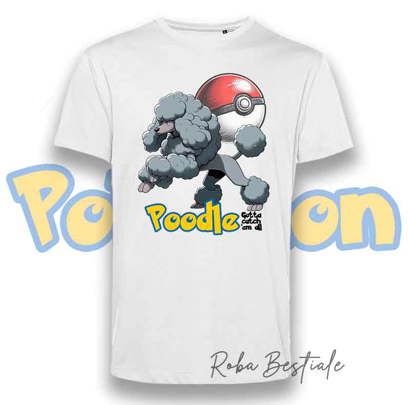 T-Shirt POKEMON - BARBONE Grigio