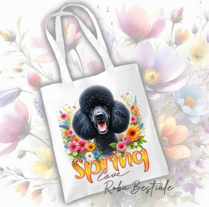 Tote Bag BARBONE Noir - Collection Spring Love