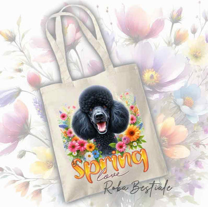 Tote Bag BARBONE Noir - Collection Spring Love