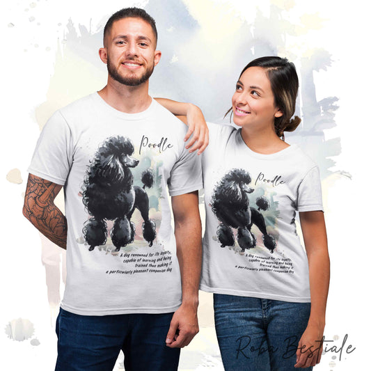 T-Shirt BEHAVIOR - BARBONE Nero - Standard FCI - 100% Cotone - dalla XS alla 5XL