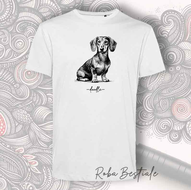 T-Shirt DOODLE - BASSOTTO a Pelo Corto