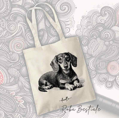 Shopper DOODLE - BASSOTTO a Pelo Corto