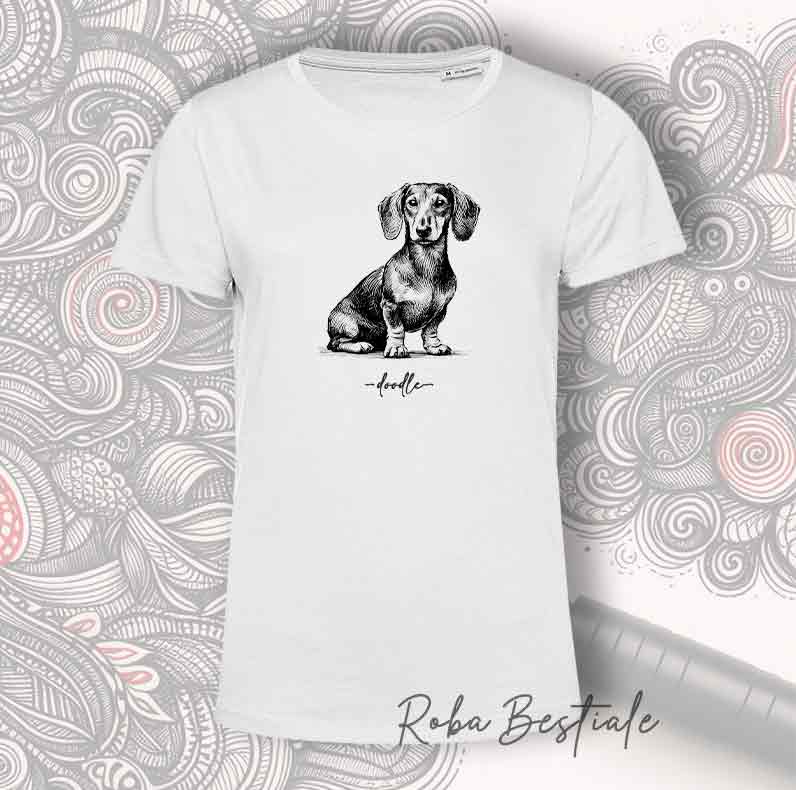 T-Shirt DOODLE - BASSOTTO a Pelo Corto