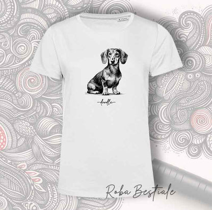 T-Shirt DOODLE - BASSOTTO a Pelo Corto