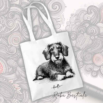 Shopper DOODLE - BASSOTTO a Pelo Duro