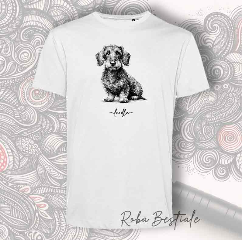 T-Shirt DOODLE - BASSOTTO a Pelo Duro