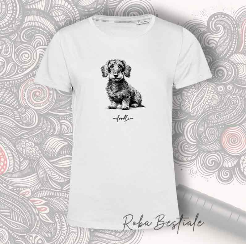T-Shirt DOODLE - BASSOTTO a Pelo Duro