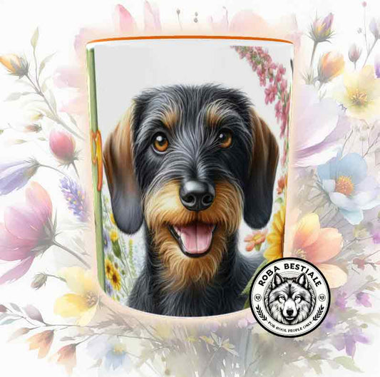 Tazza SPRING LOVE - BASSOTTO a Pelo Duro