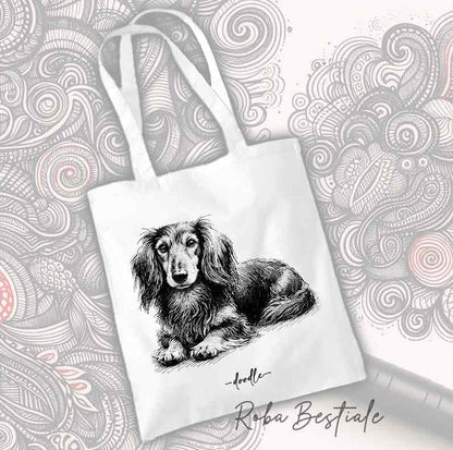 Shopper DOODLE - BASSOTTO a Pelo Lungo