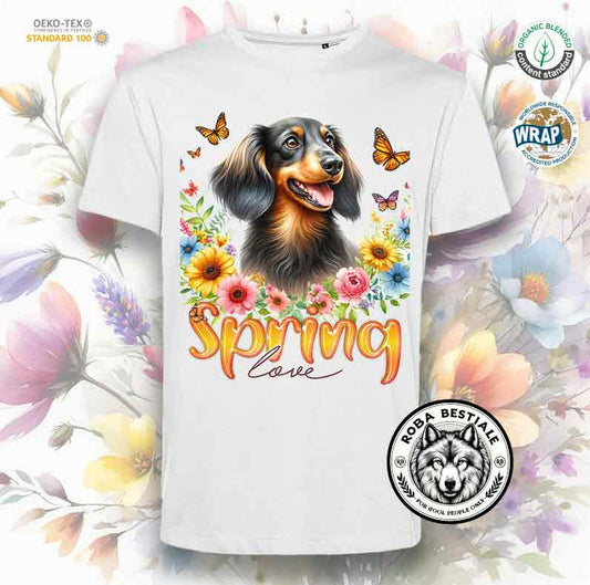 T-Shirt SPRING LOVE - BASSOTTO a Pelo Lungo
