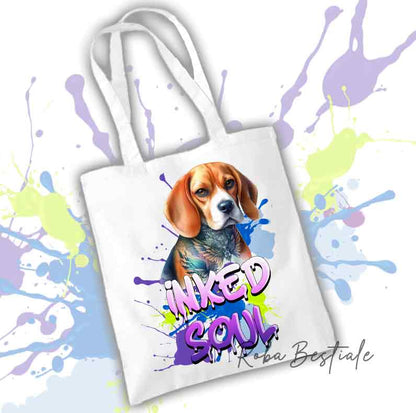 Shopper INKED SOUL - BEAGLE Tricolor