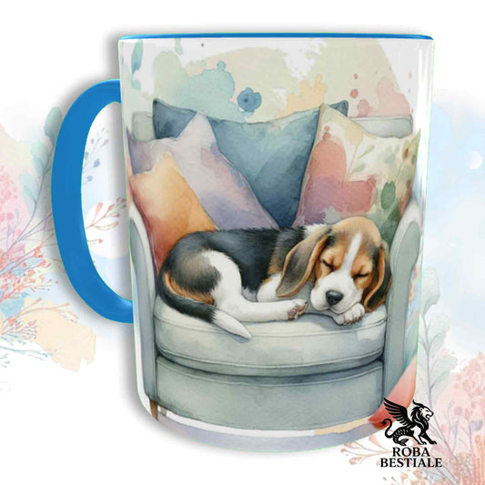 Tazza SOFT LIFE - BEAGLE - In Ceramica, colore a scelta - 330 ml
