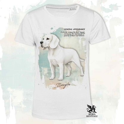 T-Shirt APPEARANCE - BEAGLE Bianco - Bianca o Beige, da Uomo o da Donna - dalla XS alla 5XL