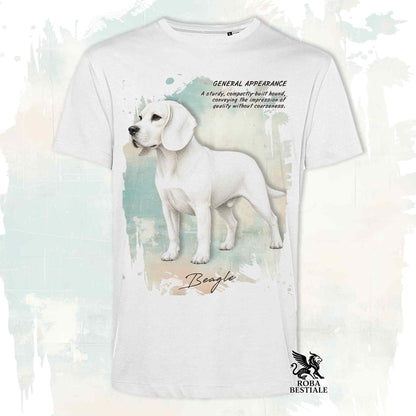 T-Shirt APPEARANCE - BEAGLE Bianco - Bianca o Beige, da Uomo o da Donna - dalla XS alla 5XL