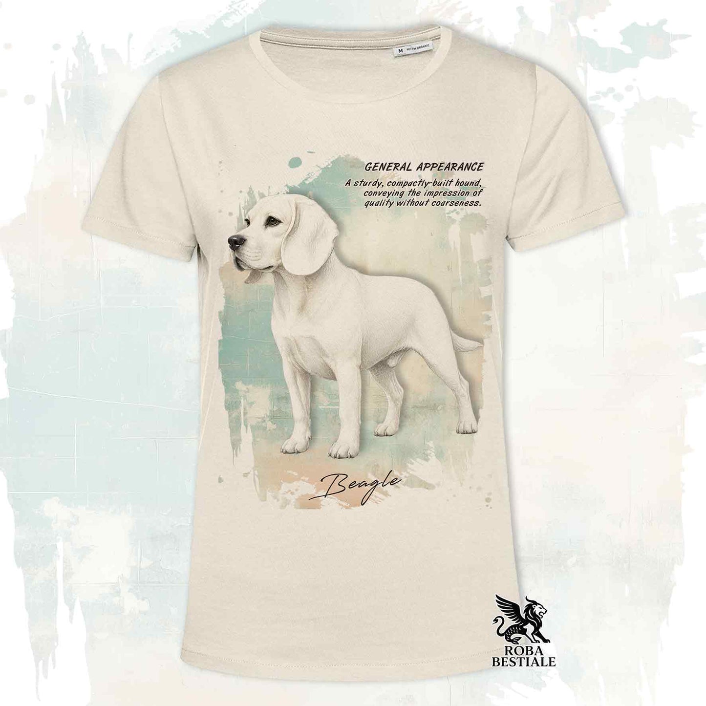 T-Shirt APPEARANCE - BEAGLE Bianco - Bianca o Beige, da Uomo o da Donna - dalla XS alla 5XL