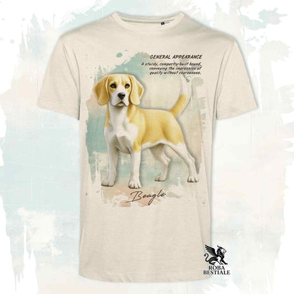 T-Shirt APPEARANCE - BEAGLE Limone e Bianco - Bianca o Beige, da Uomo o da Donna - dalla XS alla 5XL