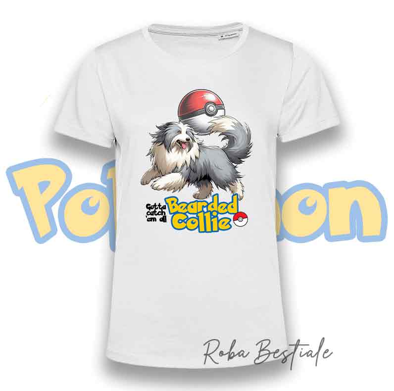 T-Shirt POKEMON - BEARDED COLLIE
