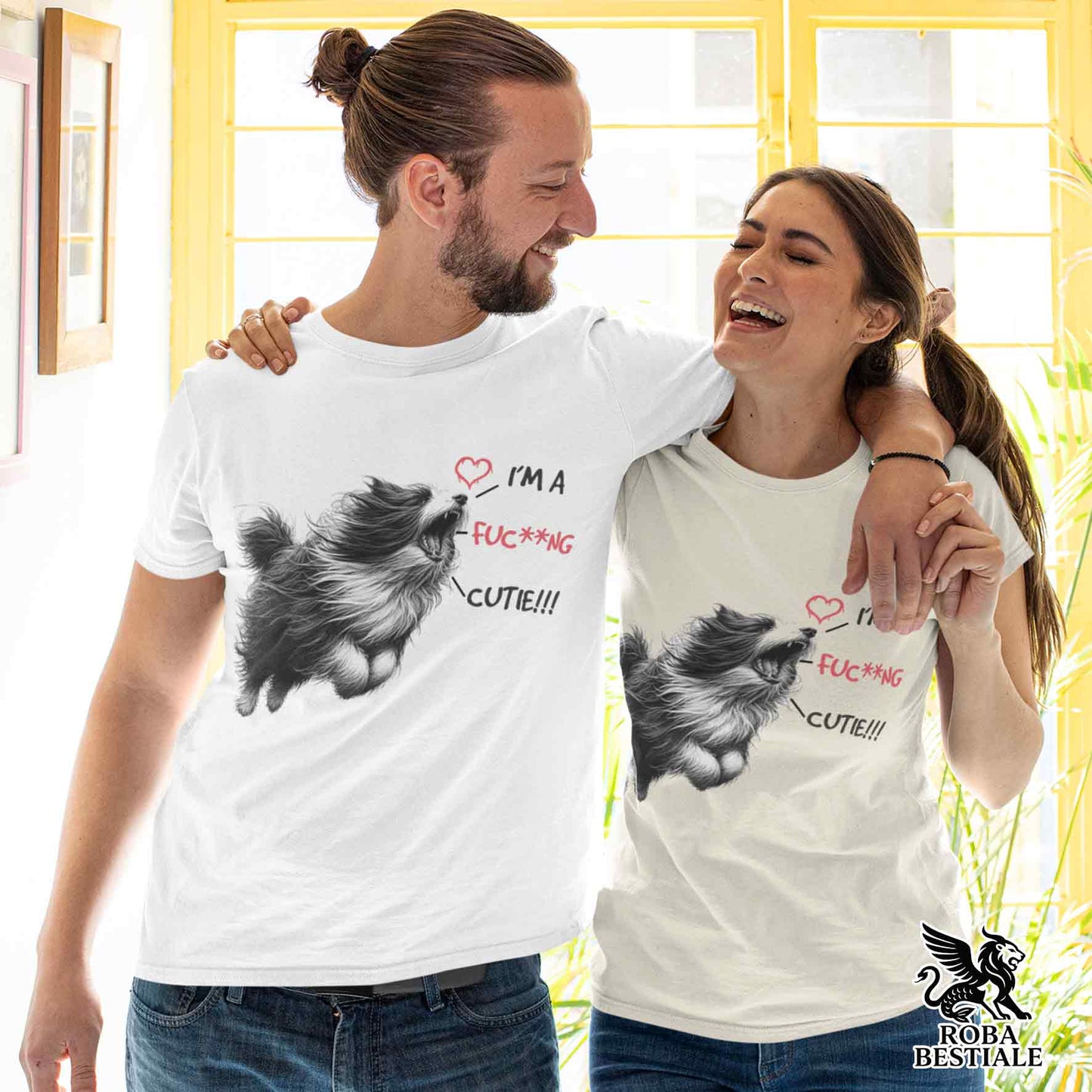 I'M A FUC**NG CUTIE T-Shirt - BEARDED COLLIE