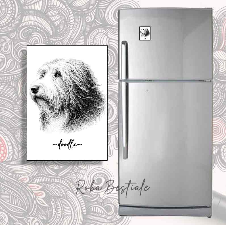 Magnete DOODLE - BEARDED COLLIE