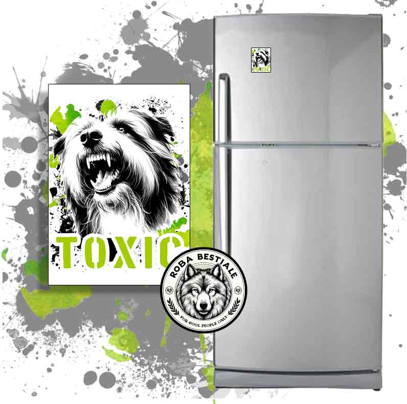 Magnete TOXIC - BEARDED COLLIE