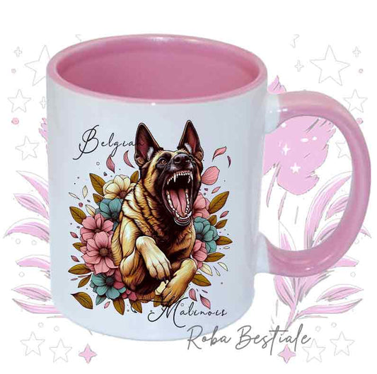 SPRING LOVE Mug - BELGIAN SHEPHERD MALINOIS