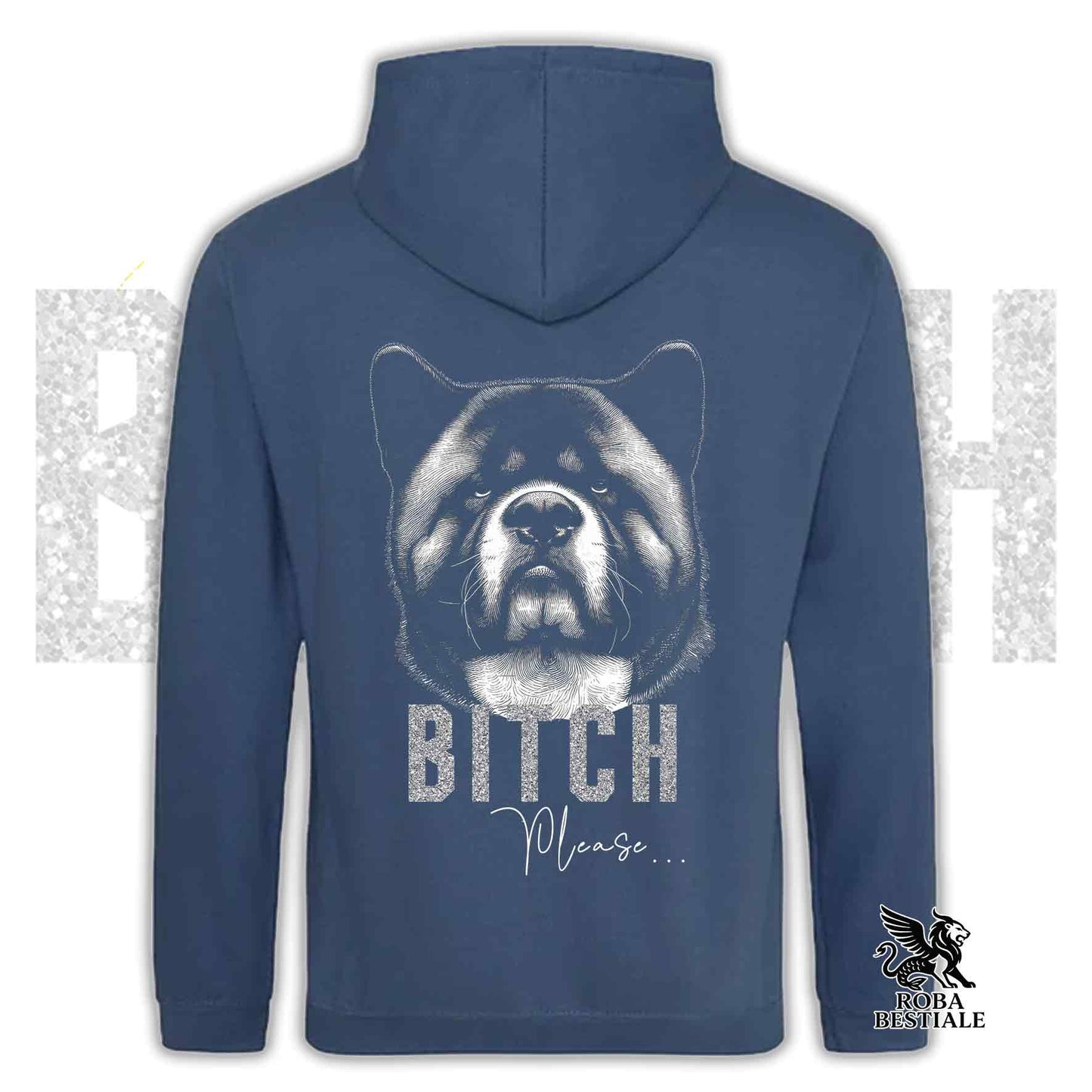 Sweat-shirt BI**H, PLEASE - AKITA AMÉRICAIN - À capuche et poches kangourou, Unisexe, disponible en plusieurs coloris - du XS au 5XL