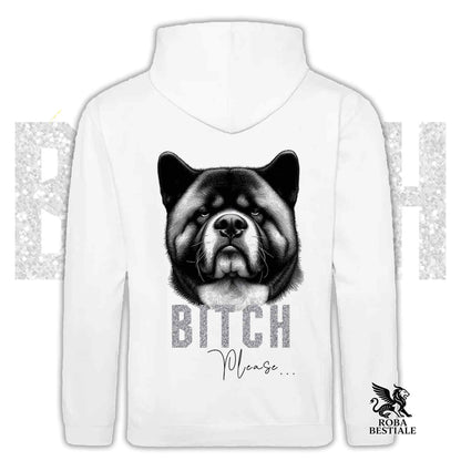 Sweat-shirt BI**H, PLEASE - AKITA AMÉRICAIN - À capuche et poches kangourou, Unisexe, disponible en plusieurs coloris - du XS au 5XL